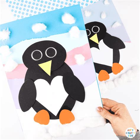 Interactive Paper Penguin Craft - Inspired by Happy Feet - Arty Crafty Kids