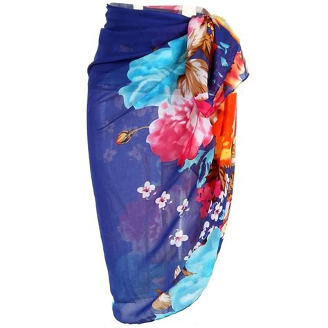 Womens Swimwear Chiffon Printed Cover Up Beach Sarong Pareo Bikini