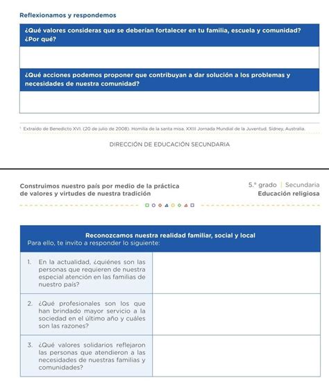 ayuda en religión plis Reflexionamos y respondemosQué valores