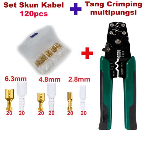 Jual Set Terminal Kabel Skun Cewe Cowo Crimp Connector Male Female