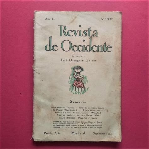 Revista De Occidente Director Jos Ortega Y Gasset A O Ii N Xv By