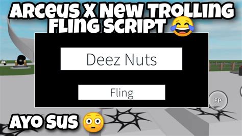 Arceus X New Trolling Fling Script 😂 Youtube