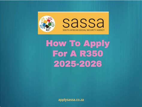 How To Apply For A R350 2025 2026 Sassa Grant 2025