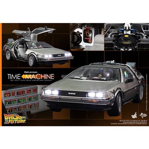 野獸國 Hot Toys MMS260 回到未來 迪羅倫 時光機 DMC 12 未來車 飛天車 DeLorean 蝦皮購物