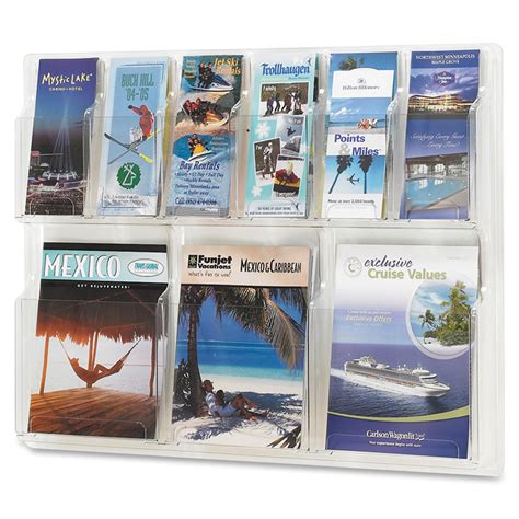 Safco 6 Pamphlet3 Magazine Display Rack Brochure Holders Safco