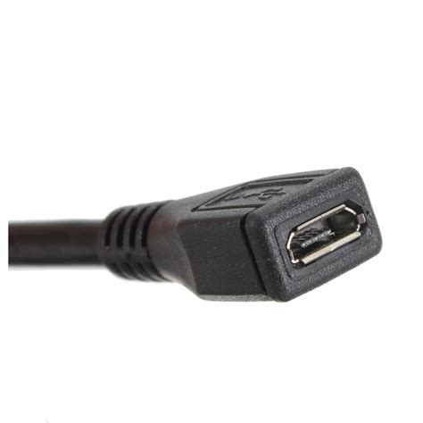 Micro USB 2.0 Type B Male To Female M F Extension Extender Charging ...