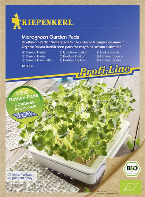 Kiepenkerl Saatgut Profi Line Nachf Llpads F R Microgreen Bio Daikon