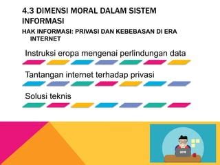 ISU SOSIAL DAN ETIKA DALAM SISTEM INFORM Pptx