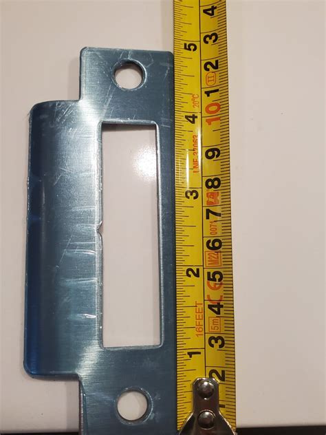 how to install door latch plate