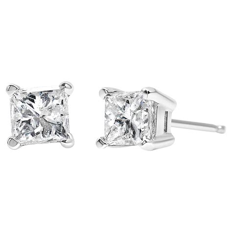 Princess Cut Diamond Stud Earrings at 1stDibs | princess diamond stud ...