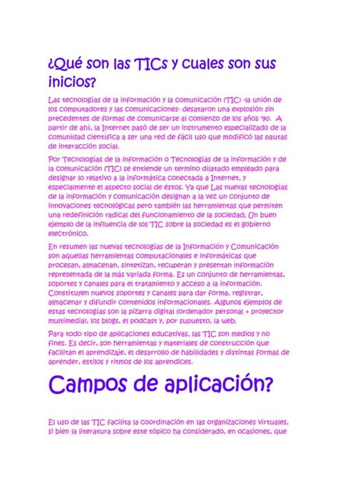 Qué Son Las Ti Cs Y Cuales Son Sus Inicios Pdf