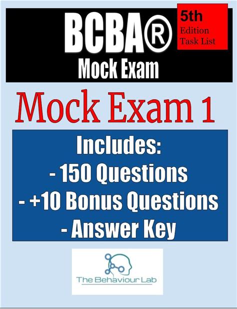 BCBA Mock Exam 1 150 Questions 10 Bonus Questions Answer Key