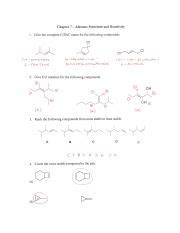 Alkenes Structure And Reactivity Naming Stability And Course Hero