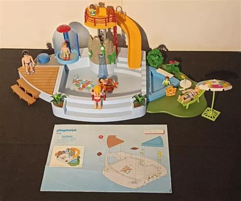 LOT PLAYMOBIL VACANCES Piscine Personnages Accessoires EUR 20 00