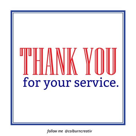 Thank you for your service. | Creative design, Thank you for service ...