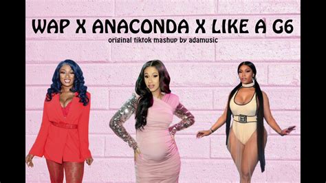 WAP X Anaconda X Like A G6 TikTok Mashup Extended YouTube