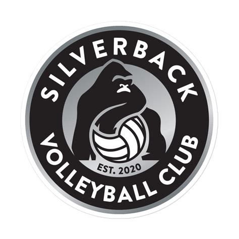 Silverback Volleyball Club Bubble Free Stickers Tytan