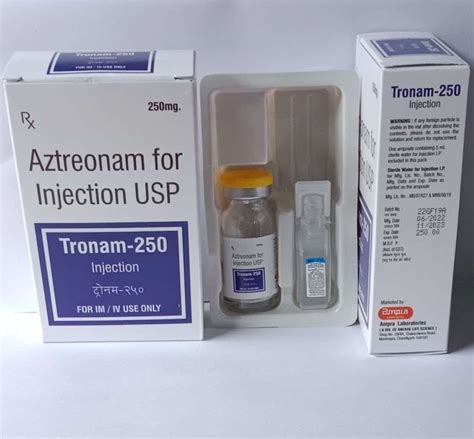 Azteronam 500 Mg Injection At Rs 290 00 Vial Aztreonam Injection In