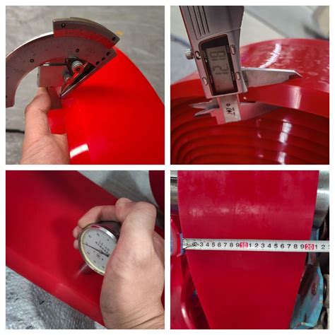 Red Polyurethane Conveyor Skirting Conveyor Pu Urethane Skirting Board