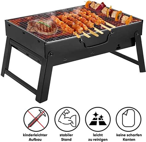 Barbecue Au Charbon Portable Barbecue L Ger Avec Poign E Grill Grilles