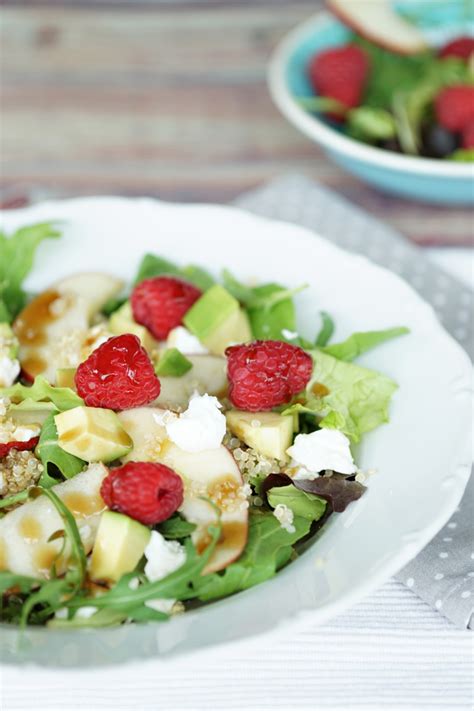 Fruchtiger Quinoa Salat Mit Himbeeren