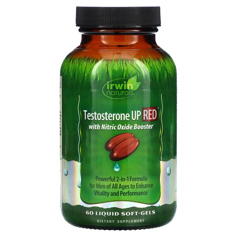 Irwin Naturals Testosterone Up Red With Nitric Oxide Booster 60