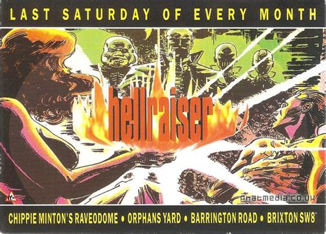 Hellraiser Brixton 1996 April Happy Hardcore Techno Flyers