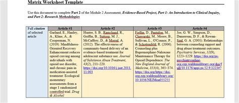 Solution Nurs Week Assignment Evidence Based Project Part