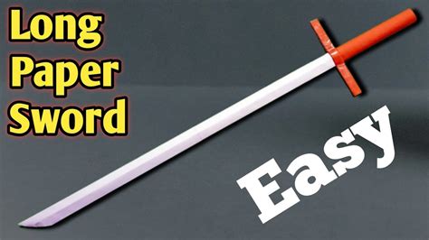 How To Make A Katana Out Of Paper Easy Paper Katana Origami Espada De