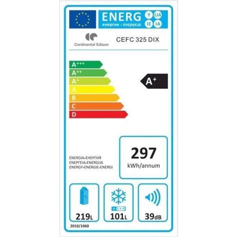 Continental Edsion Cefc Dix R Frig Rateur Cong Lateur Bas L