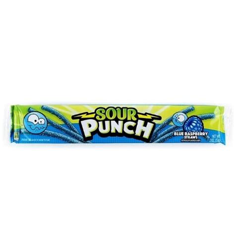 Sour Punch Blue Raspberry Straws Sour Candy From The 90s