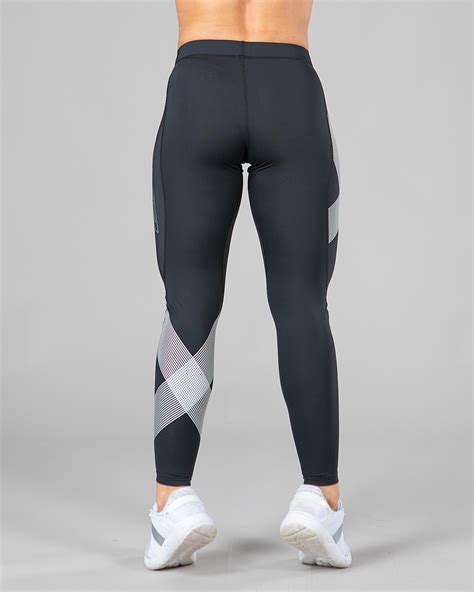 2xu Tr2 Compression Tights Women Blackstriped White Tightsno