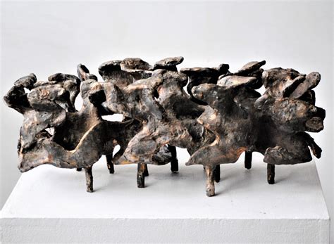 Emil Cimiotti, Pineta III, Bronze gussrau, 58 cm x 24 cm x 23 cm ...