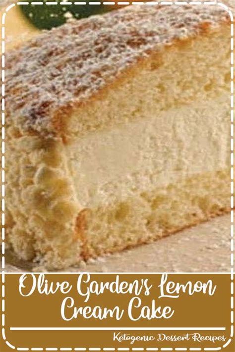 Olive Garden's Lemon Cream Cake - Recipes Shannon