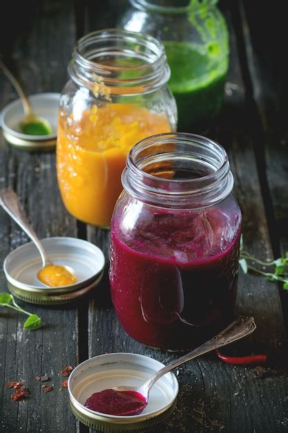 Premium Photo | Assortment of vegetable smoothies