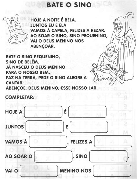 BATE O SINO TEXTO FATIADO | Atividades, Atividades alfabetização e ...