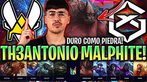 Th Antonio Saca Malphite En La Lec Muy Pico Vit Vs Gx Lec Verano