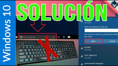 SOLUCIÓN No puedo escribir contraseña de WIFI O Buscador de Windows