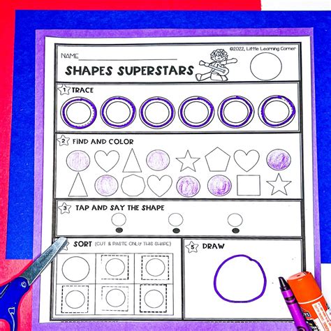 22 Fun Tracing Shapes Printables Little Learning Corner