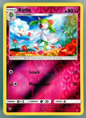 Pok Mon Tcg Kirlia Burning Shadows Reverse Holo Uncommon Ebay