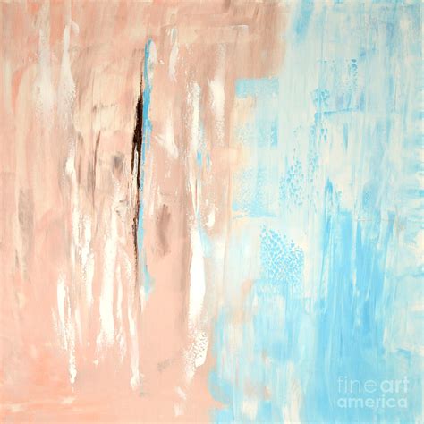 Abstract Painting Pink Teal Painting By Edit Voros Fine Art America