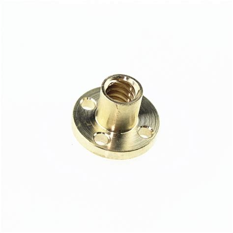 Thsl 8d 2l Brass Flange Nut 2mm Lead Mecha4makers