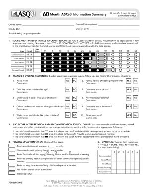 Fillable Online Asq Ages Stages Month Questionnaire Fax Email