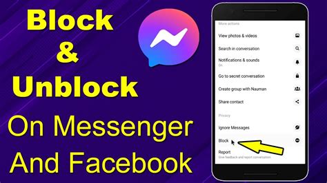 How To Block And Unblock Someone On Messenger And Facebook Messenger