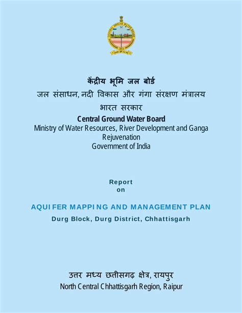 (PDF) Durg Block, Durg District, Chhattisgarhcgwb.gov.in/AQM/NAQUIM ...