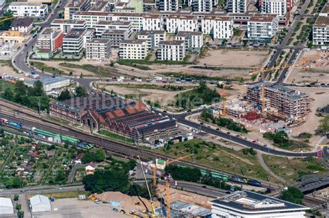 Luftaufnahme Freiburg Im Breisgau Baustelle Zum Neubau Einer