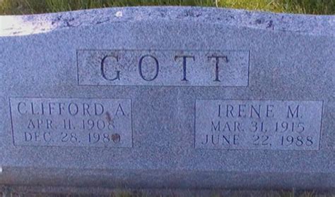 Irene M Kiszer Gott 1915 1988 Memorial Find A Grave