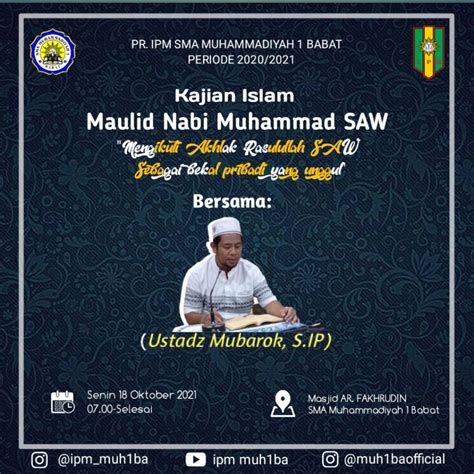 Meneladani Akhlak Rasulullah Sebagai Bekal Pribadi Yang Unggul SMA