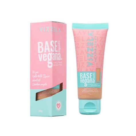 Base L Quida Facial Vizzela Vegana Efeito Matte Velvet Hd Base Facial