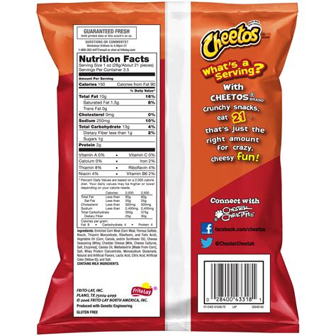 View 11 Hot Cheetos Nutrition Facts Small Bag - trillionplpics